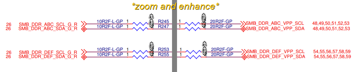 Zoomed in image showing the same connections as before, but more clearly. The connections will be described in the next paragraph.